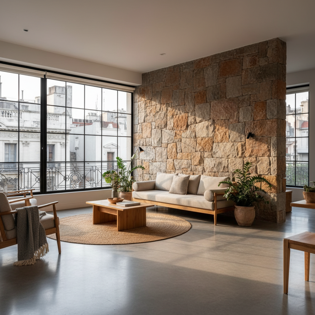 La Evolución de la Piedra: Del Exterior al Interior en la Arquitectura Moderna
