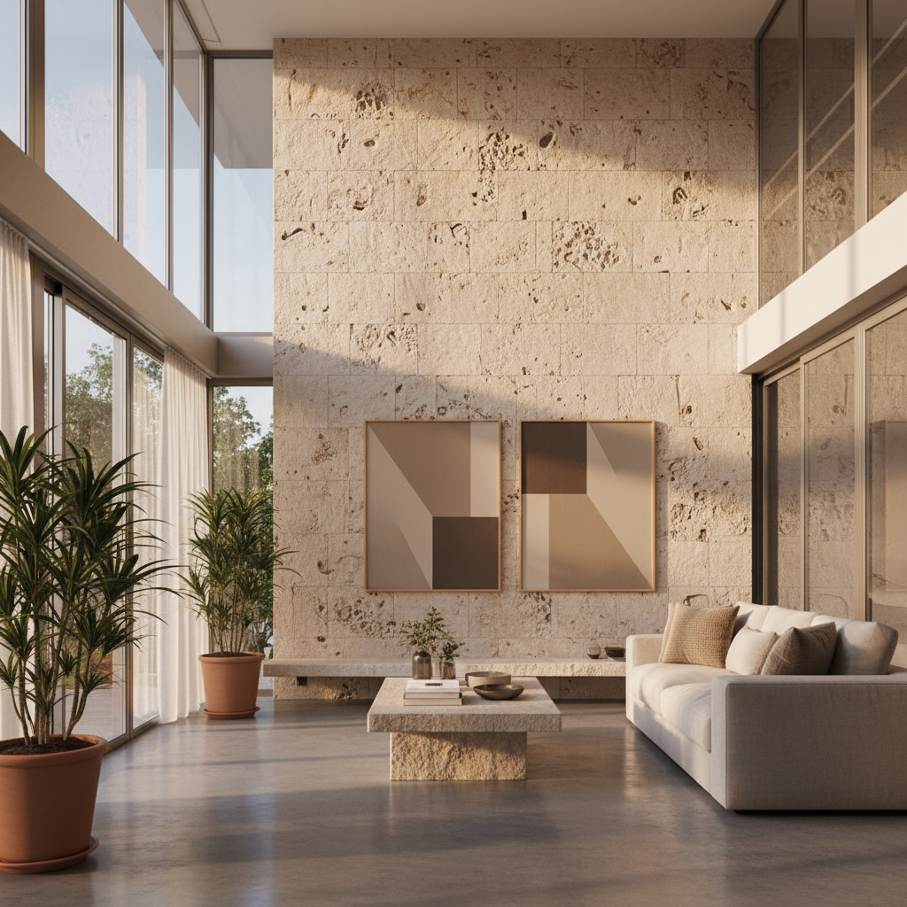 La Evolución de la Piedra: Del Exterior al Interior en la Arquitectura Moderna