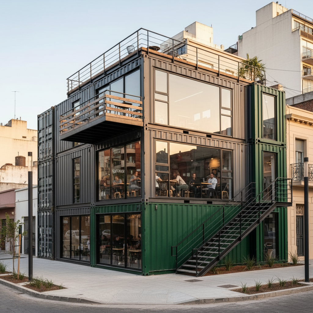 Arquitectura Circular: El Auge de los Coworkings en Contenedores