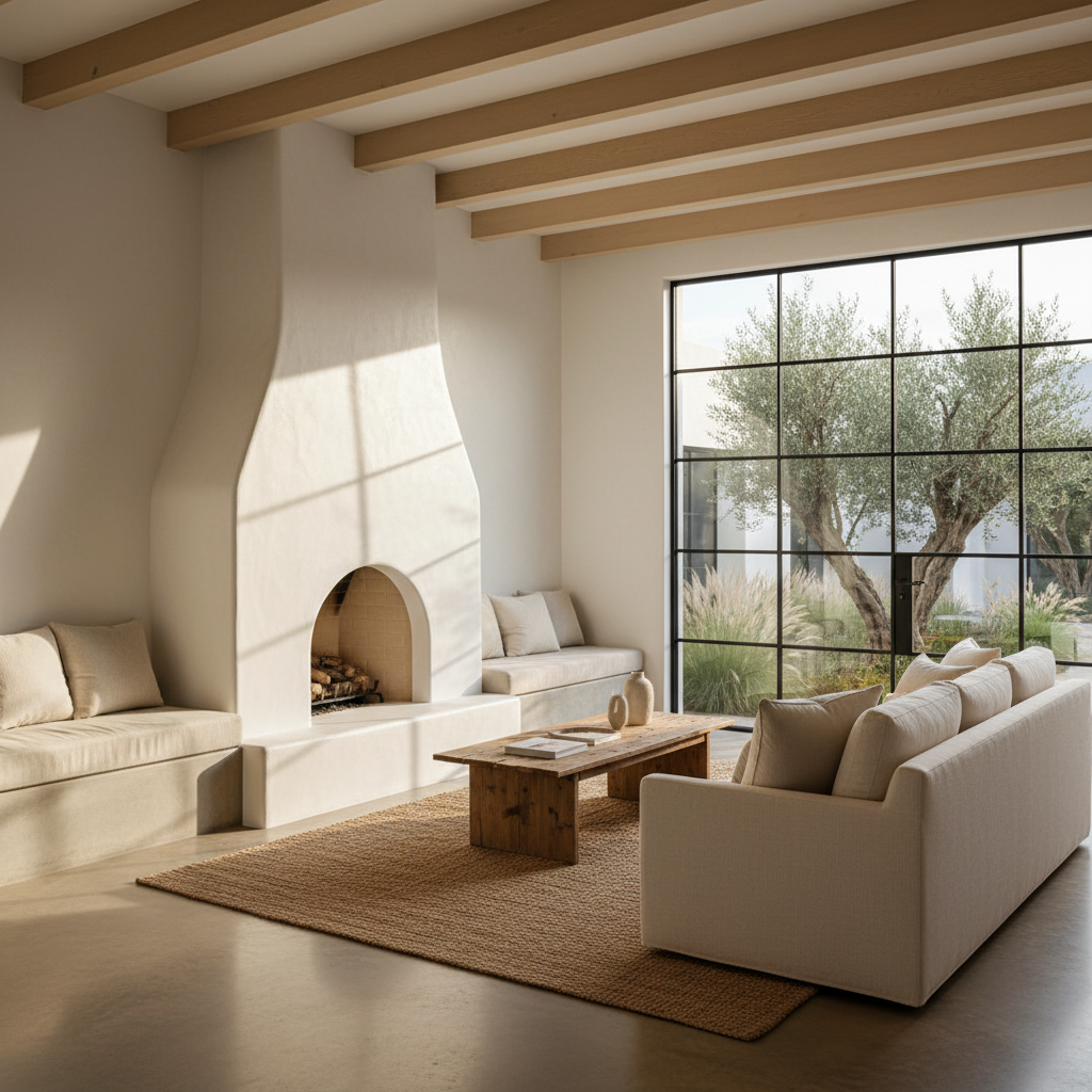 Elegancia Terrenal: El Auge de las Chimeneas con Sello Mediterráneo en el Diseño Contemporáneo