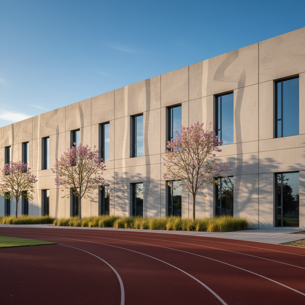 La Sinfonía Algorítmica del Deporte: Estéticas IA en Infraestructuras Atléticas