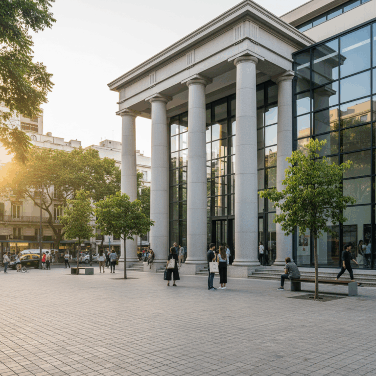 La Belleza Eterna: Columnas Clásicas Reafirmando el Paisaje Urbano Latinoamericano