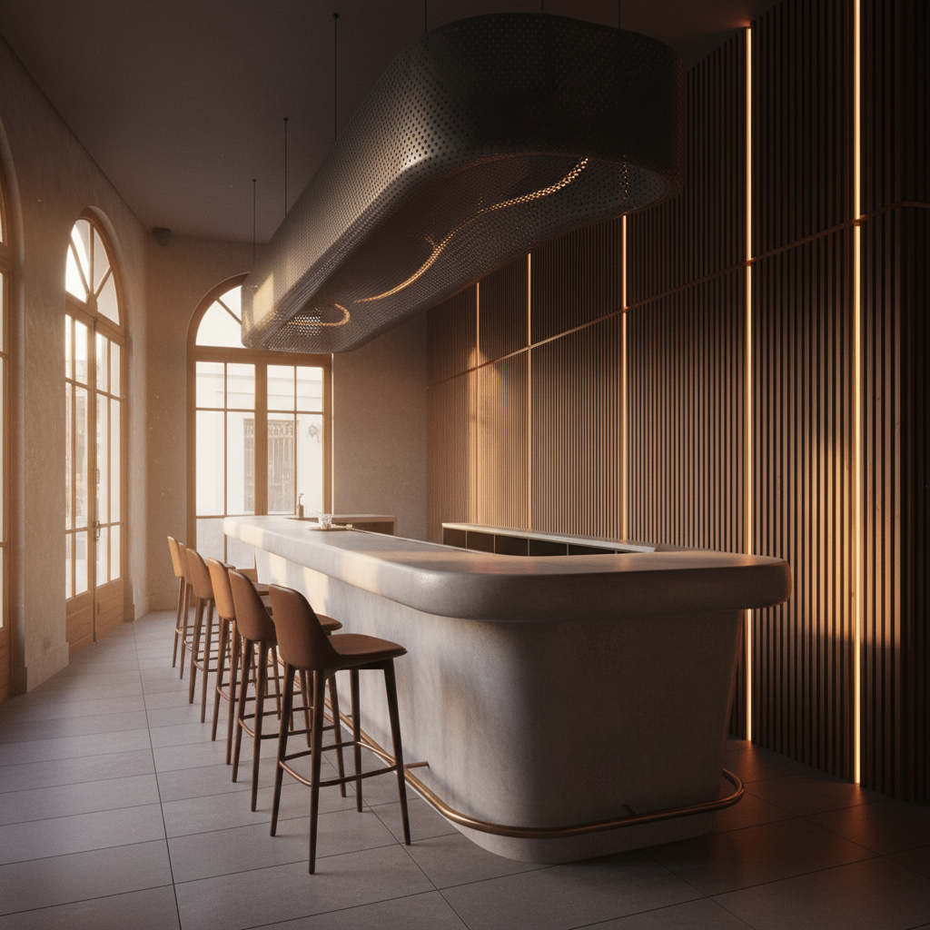 La Arquitectura Líquida: Diseñando Identidades Emblemáticas en el Espacio Bar