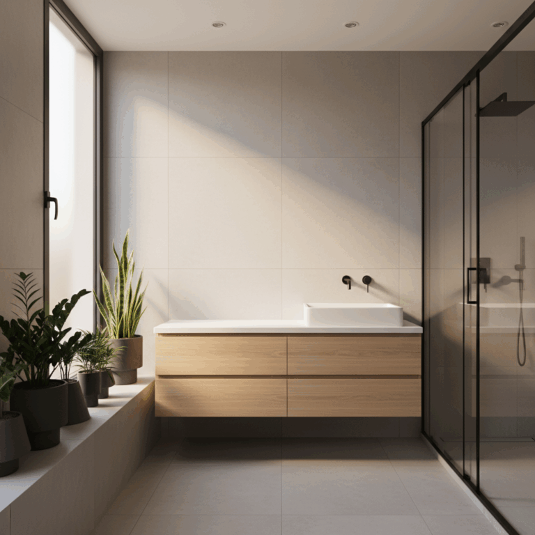 El Oasis Sostenible: Vegetación Inteligente para Baños Modernos