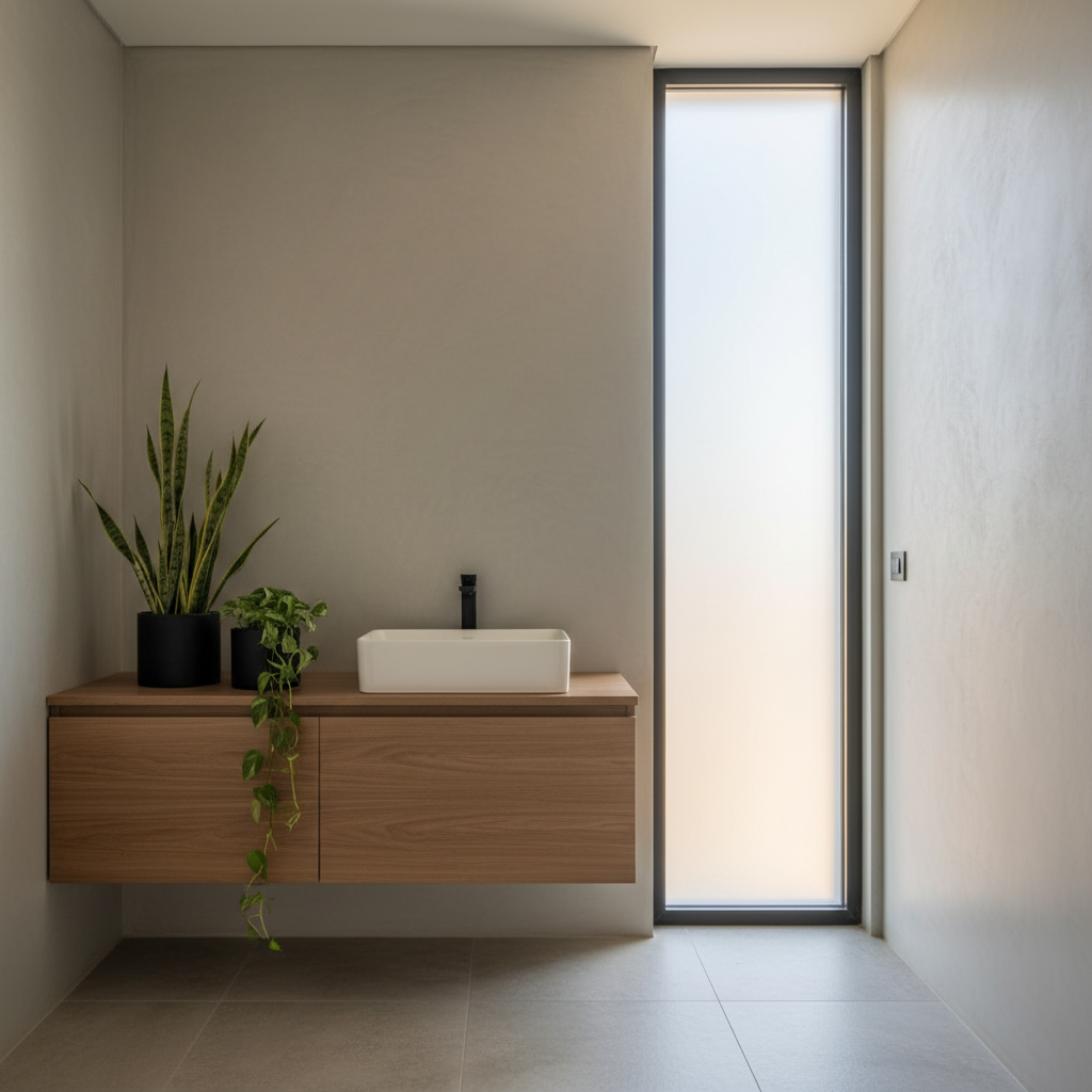 El Oasis Sostenible: Vegetación Inteligente para Baños Modernos