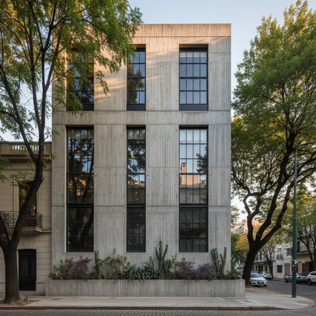 Robustez Refinada: El Concreto al Desnudo en el Diseño Residencial de 2025