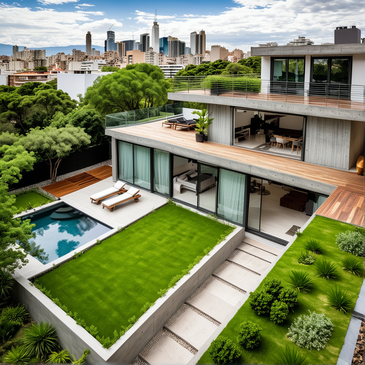 La Nueva Era de la Arquitectura: Casas Modernas con Jardines en Altura
