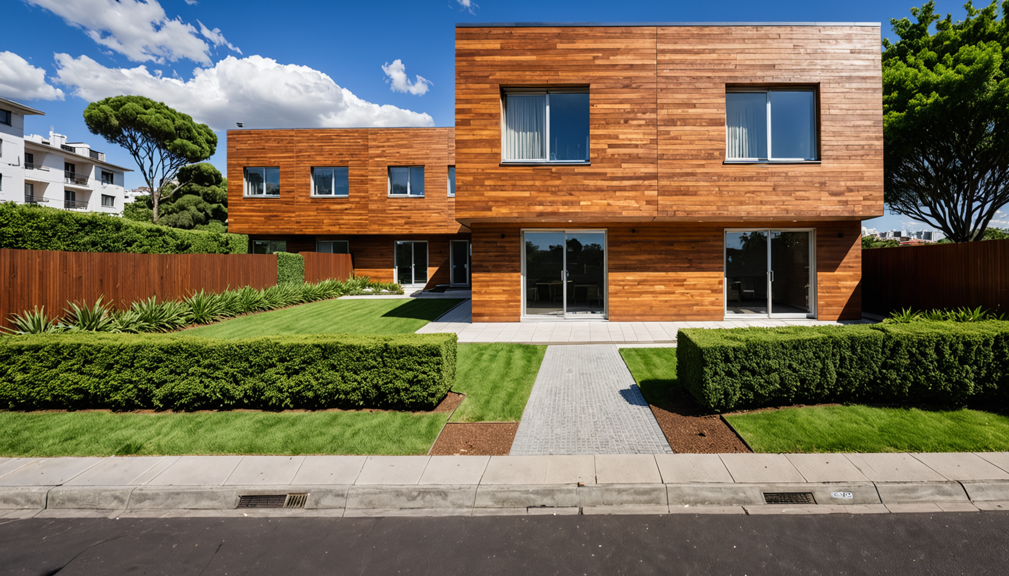 El Futuro de los Exteriores: Madera Técnica que Desafía las Inclemencias
