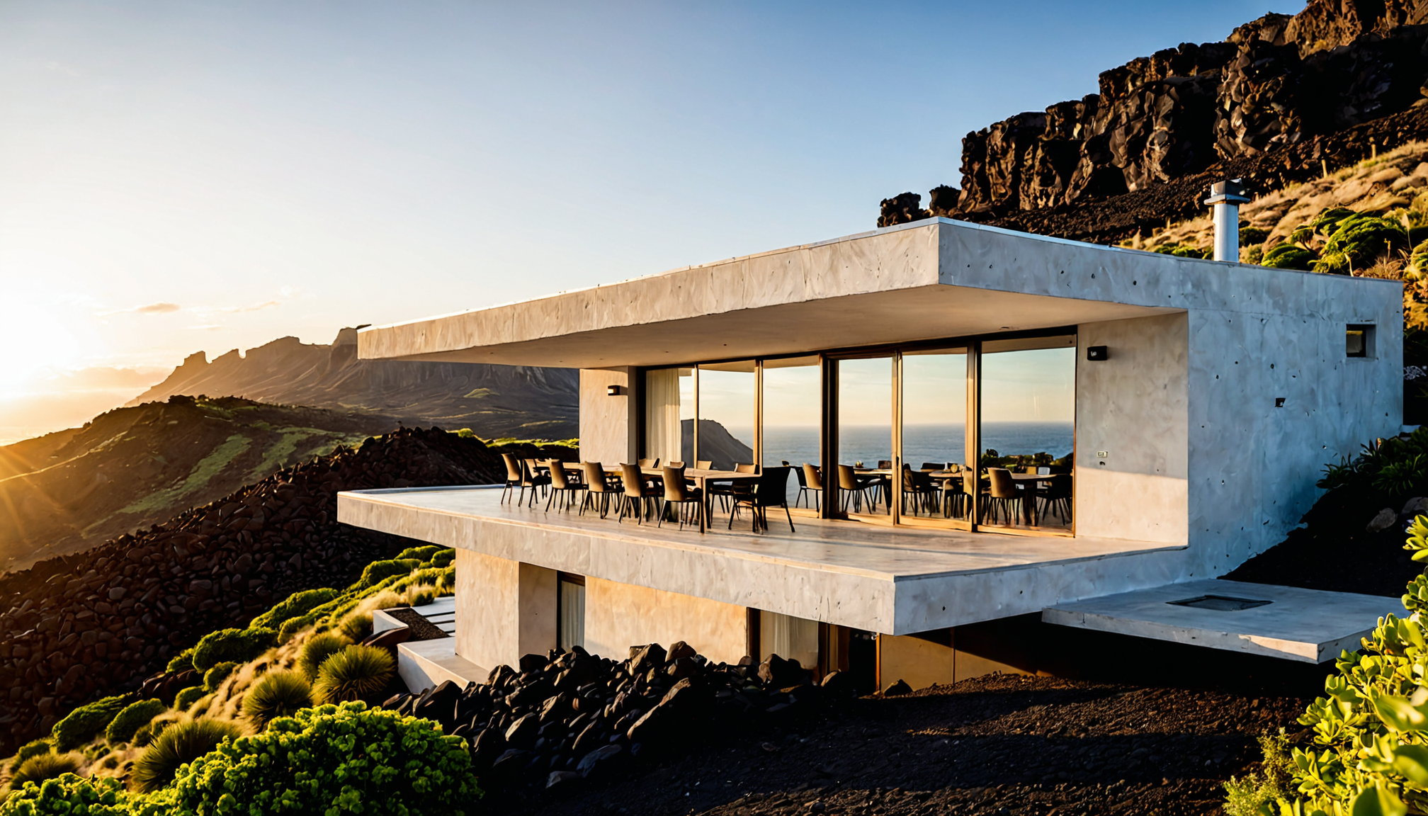 Arquitectura de Lava: Viviendas Resilientes en Terrenos Volcánicos