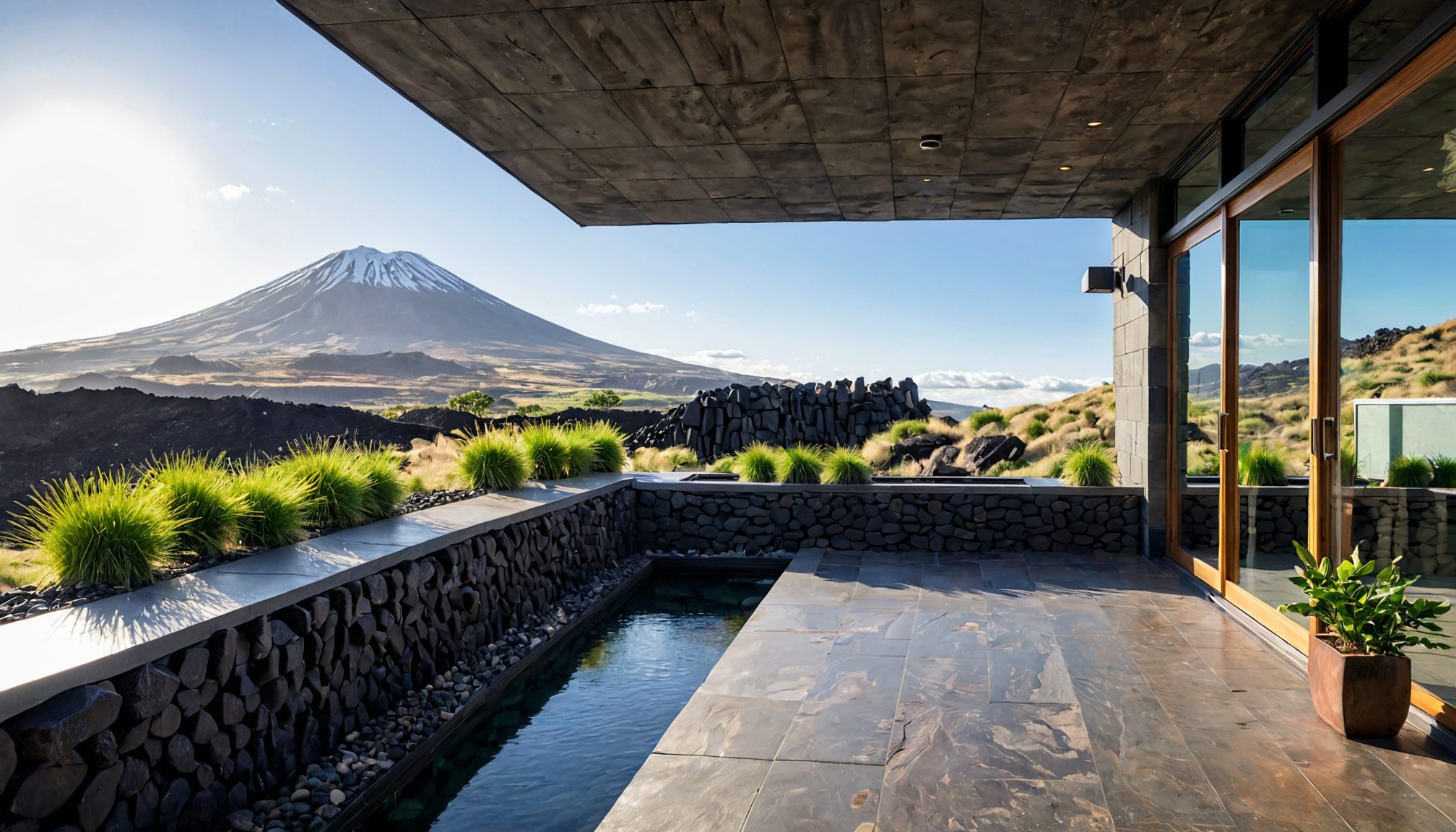 Arquitectura de Lava: Viviendas Resilientes en Terrenos Volcánicos