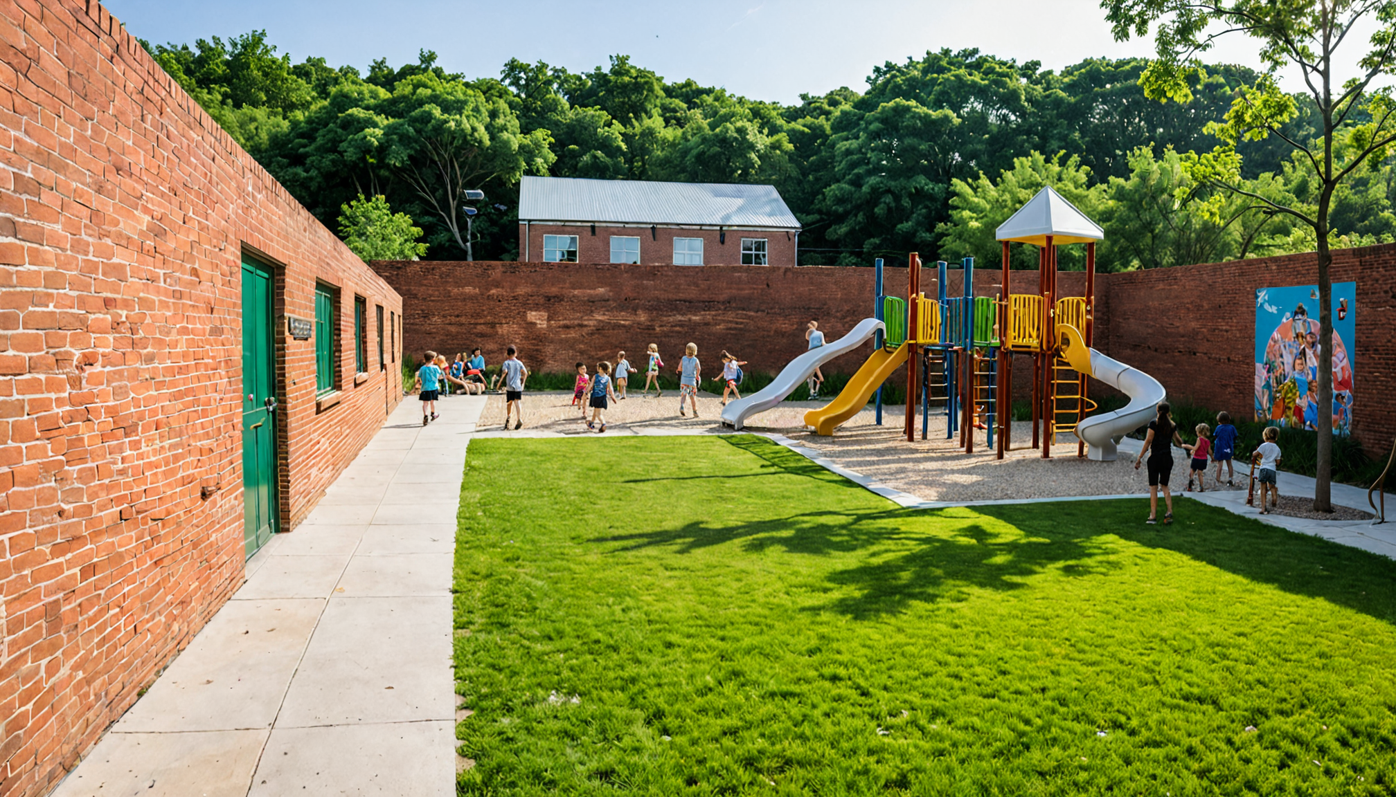 Jugar entre ladrillos: la metamorfosis de fábricas en parques infantiles