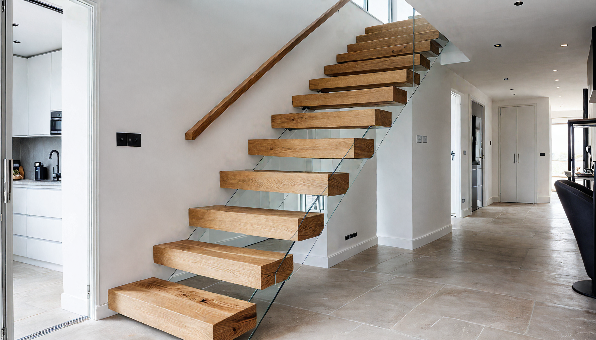 Escaleras Flotantes: La Elegancia Suspendida que Redefine Espacios